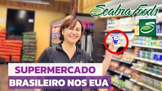 Supermercado Brasileiro nos EUA  SEABRA em Pompano Beach FL [upl. by Ardnahs824]