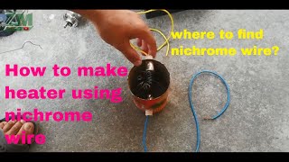 How to make 12v heater using nichrome wire homemade [upl. by Aramenta]