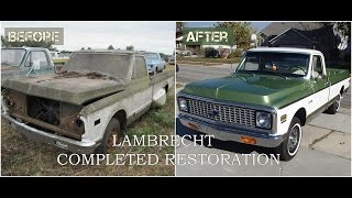 Lambrecht Field of Dreams 1972 Chevy Restoration  Part Three THE LAST VIDEO [upl. by Ahsinyd]