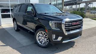 Black 2023 GMC Yukon XL SLT Review Calgary AB  Wolfe Calgary [upl. by Starlin]