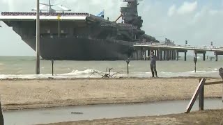 Corpus Christi Texas still reeling from storm surge caused by Alberto [upl. by Hoj565]