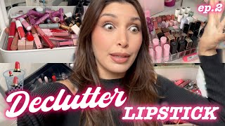 ADDIO ROSSETTI 💄 DECLUTTER TUTTI I PRODOTTI LABBRA ep2 ✨ 2024 MelissaTani [upl. by Petrina]