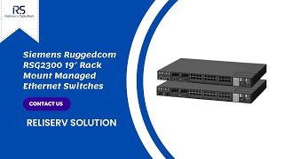 Siemens Ruggedcom RSG2300 19″ Rack Mount Managed Ethernet Switches [upl. by Patience]