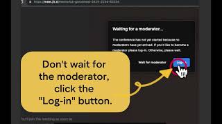 How to join Jitsi Meet calls  No need to wait for a moderator [upl. by Giustino]