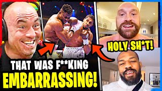 MMA Community Reacts  Anthony Joshua vs Francis Ngannou HIGHLIGHTS Boxing [upl. by Nawud656]