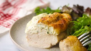 2 Ingredient Baked Boursin Chicken [upl. by Herrera]