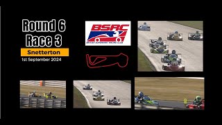 British Superkarts Sunday 1st September Snetterton  Race 18 held at the Bemsee meeting [upl. by Yzzik]