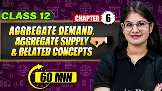 AGGREGATE DEMAND  AGGREGATE SUPPLY amp RELATED CONCEPTS Full Chapter in 60 Min  Class 12th Mind Map [upl. by Hilaria]