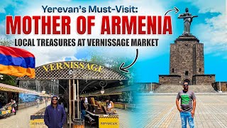 MOTHER ARMENIA STATUE  Vernissage Market in armenia  local market  armenia vlog in telugu [upl. by Narih251]