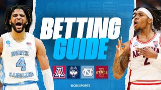 2024 NCAA Tournament Sweet 16 BETTING GUIDE for Thursday slate  CBS Sports [upl. by Onfroi537]