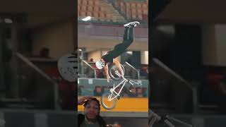 WOULD YOU TRY THIS FOR 1MILLION DOLLARS ‼️🤯 bmx automobile mtb edit dirtbiking bikems wmx [upl. by Akinihs]