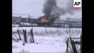 CHECHNYA NEAR GROZNY RUSSIAN TROOPS CLOSE IN [upl. by Sibilla742]