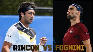 Fognini Fabio vs Rincon Daniel Highlights [upl. by Atnim]