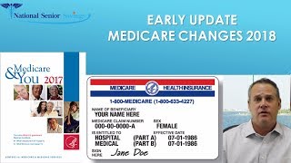 MEDICARE CHANGES 2018 [upl. by Styles775]