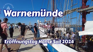 Warnemünde  Eröffnungstag Hanse Sail 2024 UHD [upl. by Edveh]