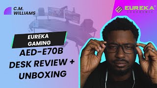 Eureka Ergonomics Gaming AEDE70B Desk Unboxing  Review [upl. by Anoiek383]