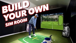 How to build your own Golf simulator room ON A BUDGET [upl. by Ynoyrb]