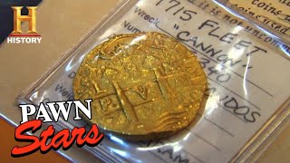 Pawn Stars TREASURE UNCOVERED 1715 Spanish Gold Worth a Fortune Season 2  History [upl. by Borer]