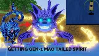 GETTING GEN 1 MAO TAILED SPIRITMATATABI  Shindo Life [upl. by Croom983]