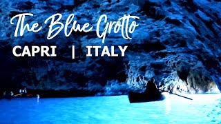 Blue Grotto Capri Italy  Grotta Azzurra Italia [upl. by Ennovyahs]