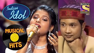 Arunita के Beautiful Performance पर टिकी रही Pawandeep की आँखें  Indian Idol  Musical Hits [upl. by Meekyh]