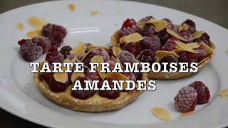 TARTE FRAMBOISE SANS MATIERE GRASSE frangipane [upl. by Smitty]