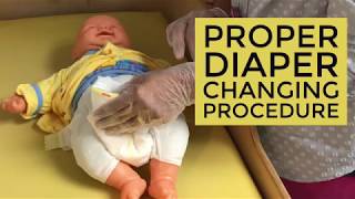 Proper Diaper Changing Procedure [upl. by Pulsifer]