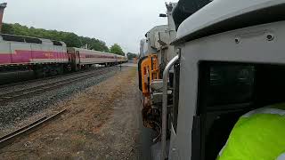 MBTA 401 Commuter Rail in Shirley Ma T4 [upl. by Savell]