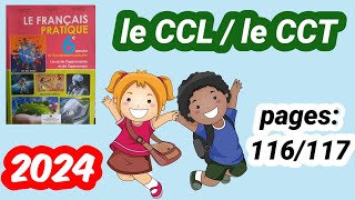 Le CCL CCt français pratique 6ème année primaire pages116117 [upl. by Abijah222]