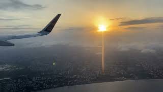 Beautiful Mumbai Sunrise Departure In An A320neo [upl. by Derfla]