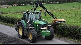 Hedge Cutting with John Deere 6930 and McConnel  Hedge Cutting 2023 [upl. by Ibrahim]