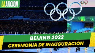 Juegos Olímpicos de Invierno Beijing 2022 así arrancó la ceremonia de inauguración [upl. by Shirl]