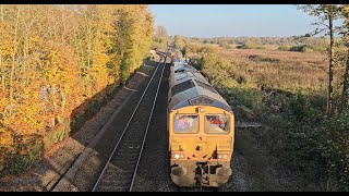 GBRf 66303 amp 66774 with 3S01 East Anglian RHTT 31102024 [upl. by Fabiano]