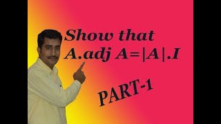 Show that AadjAAI Adjoint of matrix solve in simple method examplePART1 [upl. by Rehpotsirhcnhoj437]