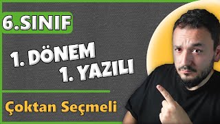 6Sınıf Matematik 1dönem 1yazılı  Çoktan Seçmeli [upl. by Lydon434]