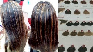 Hair colour highlights  streaks hair colour highlights step by step 100 safe [upl. by Le]