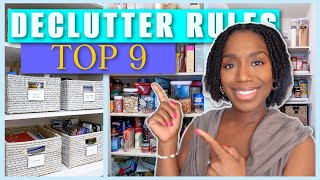 Top 9 Decluttering Rules  Judi the Organizer [upl. by Goar]