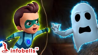 Chitti Mattu Ghost  Super Chitti cartoons  Kannada Kids Cartoons  Infobells kannadacartoons [upl. by Marzi]