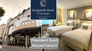 Kempinski Hotel Corvinus Budapest Hotel Review Hungary President Bush stayed here [upl. by Edrea38]