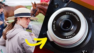 Fujifilm Street Photographers dream lens Voigtländer 27mm F2 Ultron Focus Tab [upl. by Prochoras]