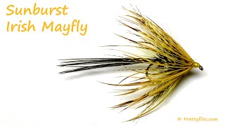 Tying  Sunburst Irish Mayfly [upl. by Eirac17]