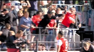 AZ Alkmaar vs FC Twente 21 Vangelis Pavlidis amp Ruben van Bommel score in win Match recap [upl. by Nirehtac]