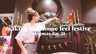 Making The House Feel As Festive As Possible  VLOGMAS [upl. by Lister]