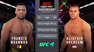 Francis Ngannou vs Alistair Overeem Full Fight  UFC Fight Of The Night [upl. by Adne]