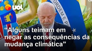 Lula cita crise no RS e alfineta Alguns teimam em negar as consequências da mudança climática [upl. by Anairuy]