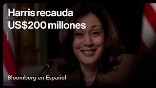 Harris recauda US200 millones y convierte el entusiasmo en dinero [upl. by Dlared571]