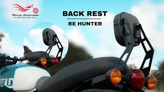 Back Rest for Royal Enfield Hunter  New Hunter Accessories [upl. by Solomon]