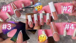 How to do FRENCH TIP NAILS At Home [upl. by Kiernan710]