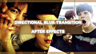 Directional Blur Transition  After Effects [upl. by Aihppa]