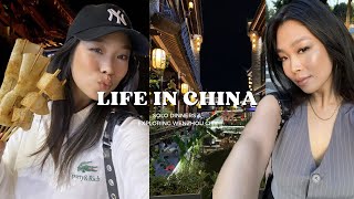 LIFE IN CHINA Solo Dinners in Wenzhou and Exploring WZ New Food Market [upl. by Refinney]